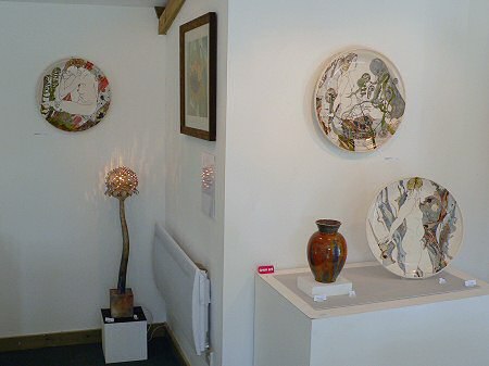 View across the exhibition
